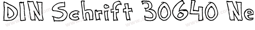 DIN Schrift 30640 Ne字体转换